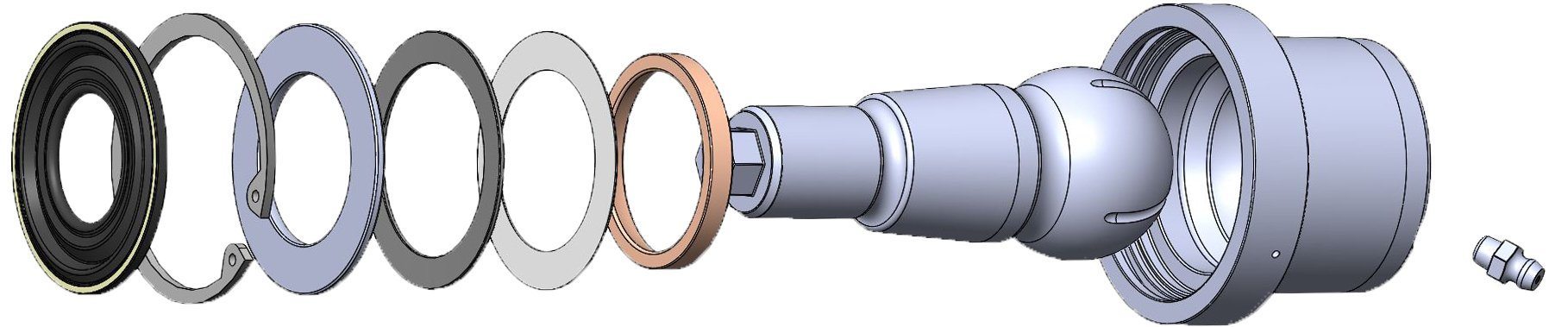 '03-24 Ram 2500/3500 Upper Ball Joint Kit-CS-DUBJ Exploded Diagram