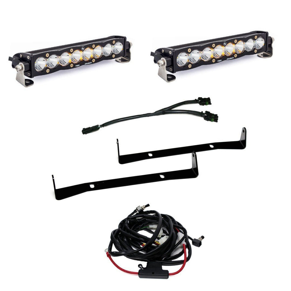 '14-18 Toyota 4Runner TRD Dual 10" S8 Mount Kit Lighting Baja Designs Display of Included Parts