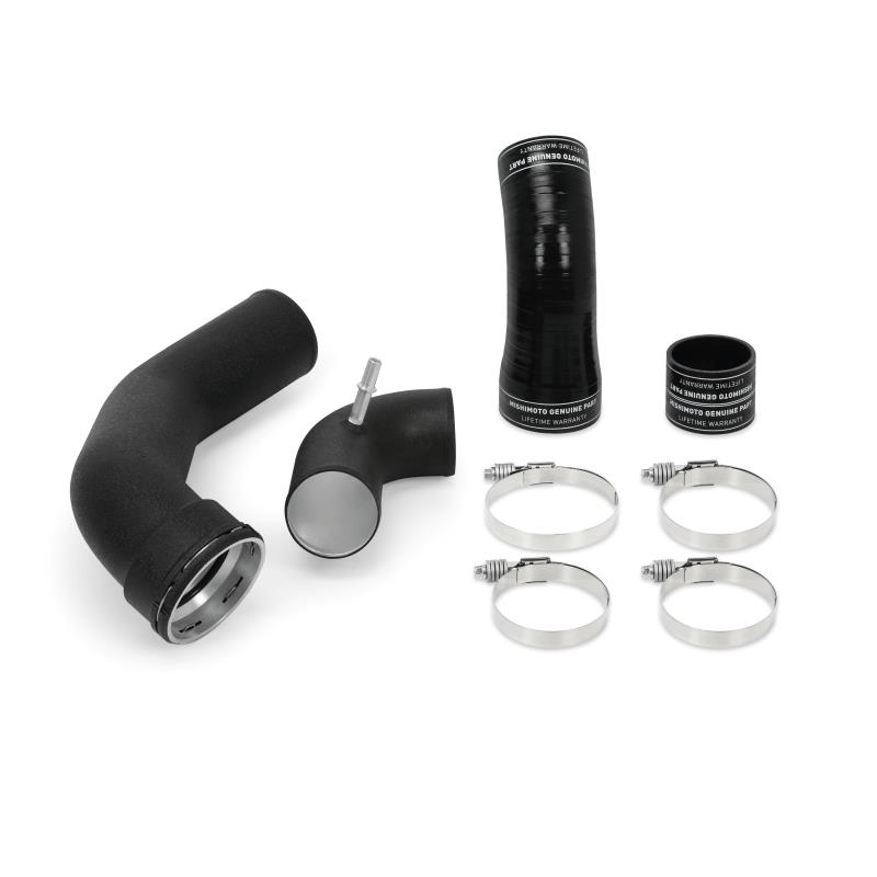 15-16 Ford F150 3.5L Ecoboost Cold-Side Intercooler Pipe Kit Performance Products Mishimoto Wrinkle Black parts