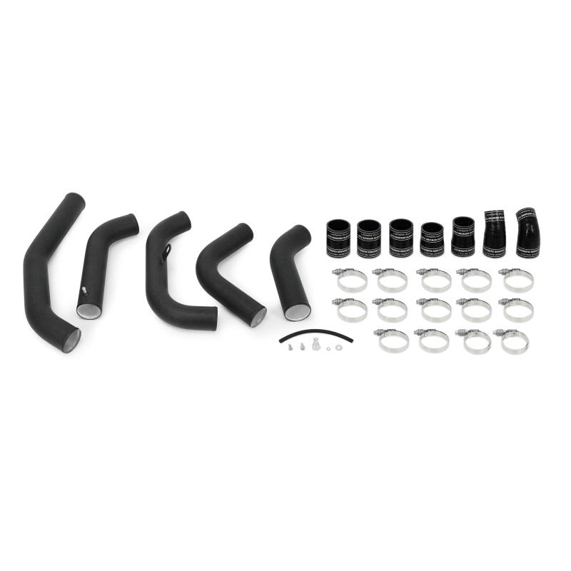 15-16 Ford F150 3.5L Ecoboost Hot-Side Intercooler Pipe Kit Performance Products Mishimoto Wrinkle Black