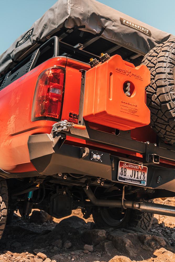 '15-20 Chevy Colorado Z71 & ZR2 CBI Off-Road Rear Bumper Close-up Display on Vehicle