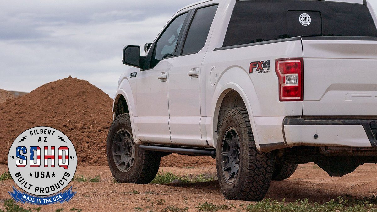 '15-23 Ford F150 Super Crew SDHQ Built Weld-On Rock Sliders Protection SDHQ Off Road