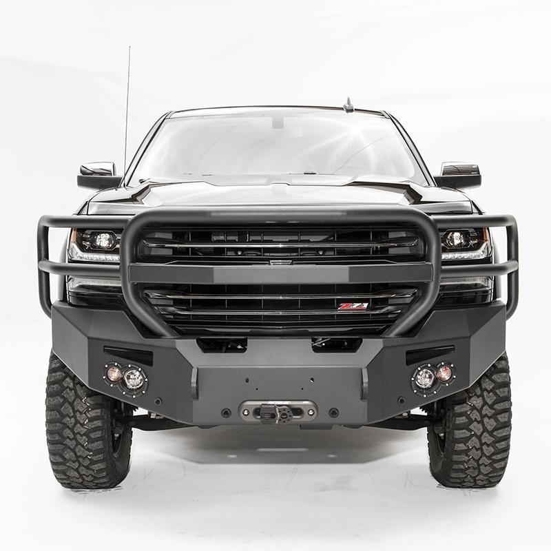 16-18 Chevy 1500 Premium Winch Bumper Display on vehicle