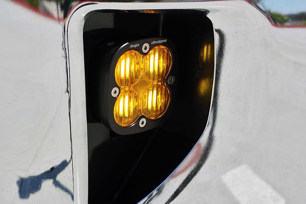 '16-18 Chevy Silverado 1500 Fog Pocket Kit Lighting Baja Designs close-up Display on Vehicle