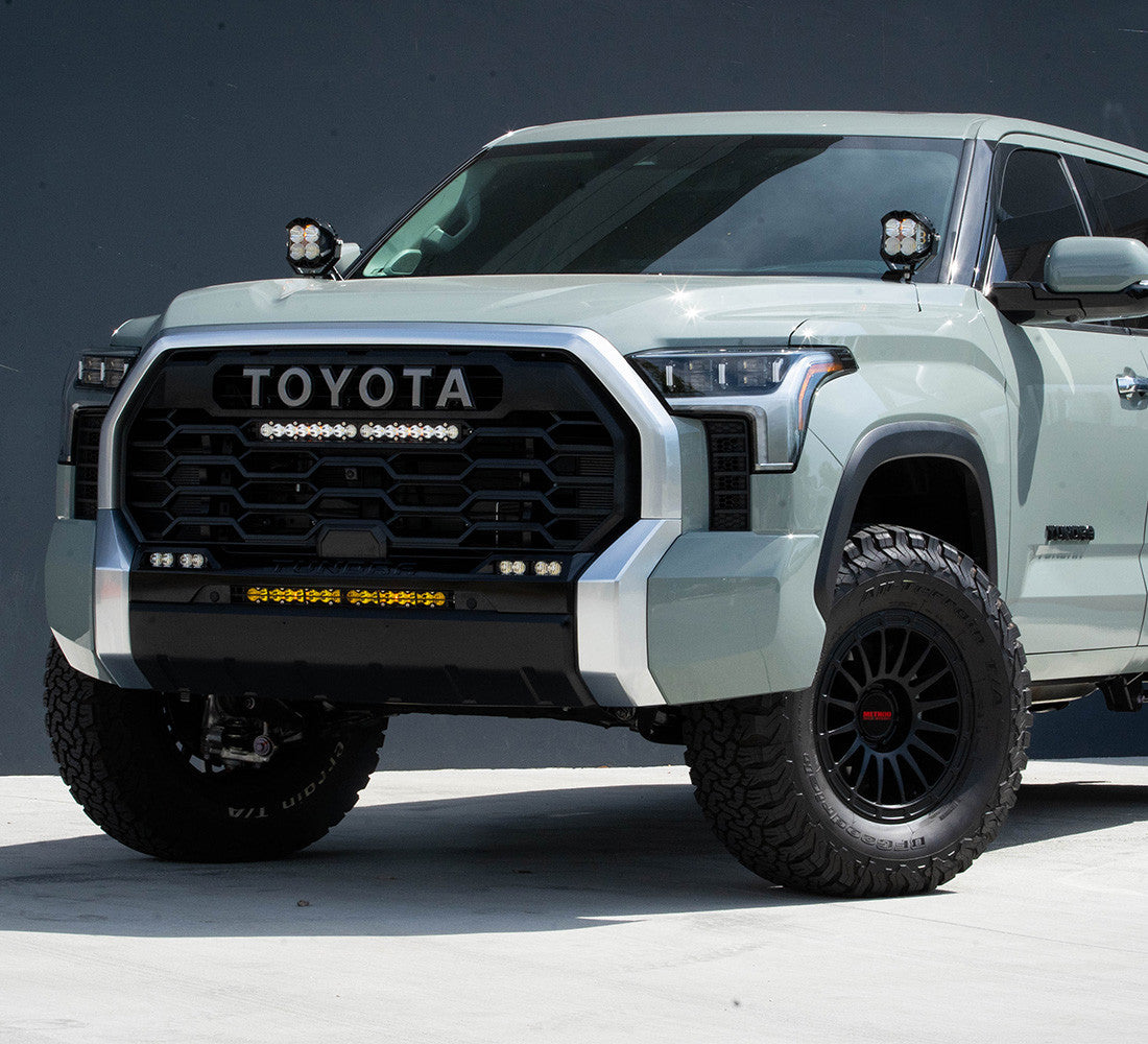 '22-23 Toyota Tundra Baja Designs 20" S8 Behind the Bumper LED Light Bar Kit display on Vehicle