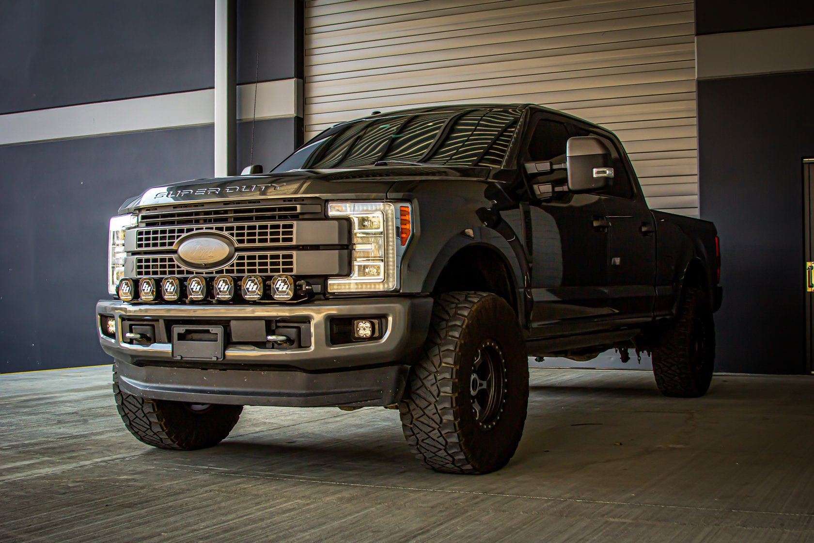 '17-19 Ford F250/350 7 XL Linkable LED Light Kit Lighting Baja Designs Display on Vehicle