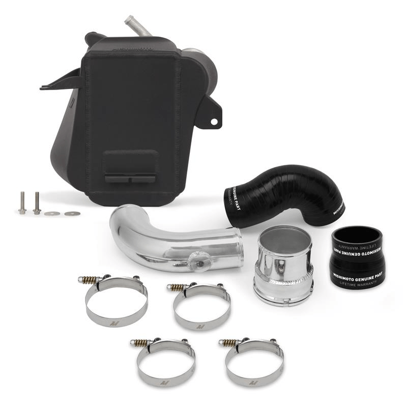 17-Current Ford 6.7L Powerstroke Air to Water Performance Intercooler Performance Products Mishimoto Micro-Wrinkle Black