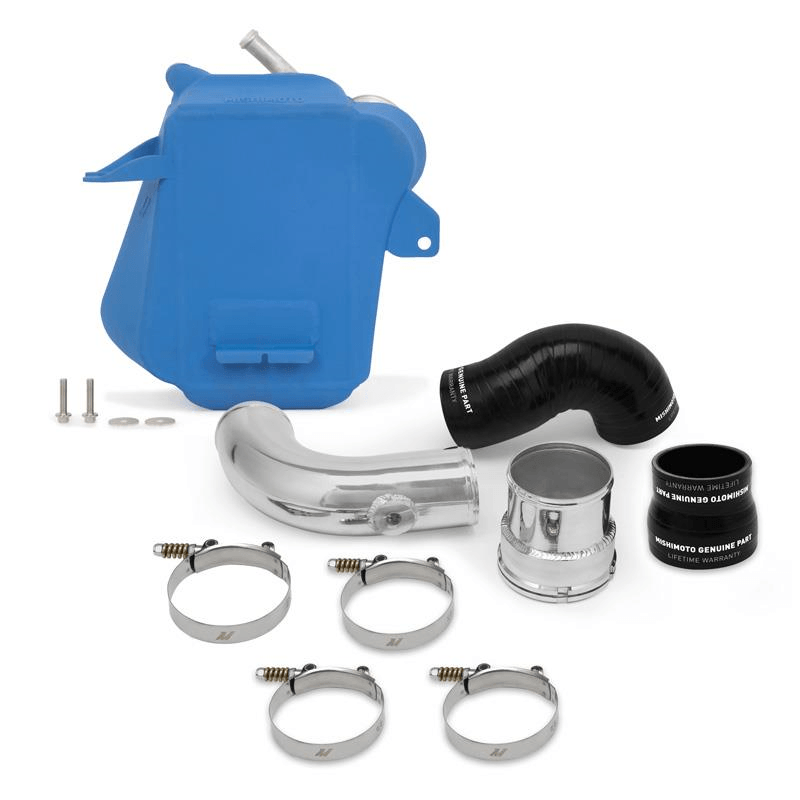 17-Current Ford 6.7L Powerstroke Air to Water Performance Intercooler Performance Products Mishimoto Micro-Wrinkle Blue