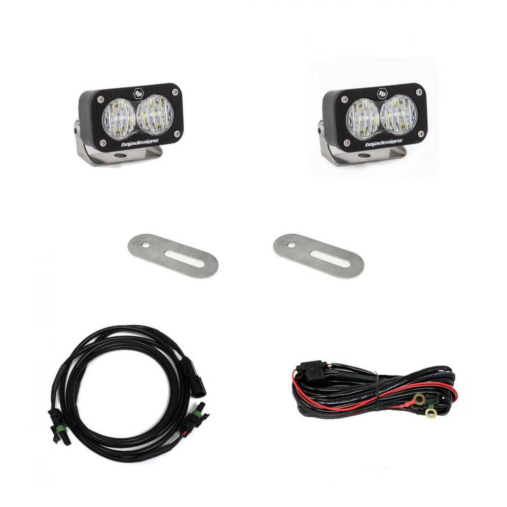 '17-22 Ford F250/350 S2 Reverse Light Kit Lighting Baja Designs Display of Included Parts