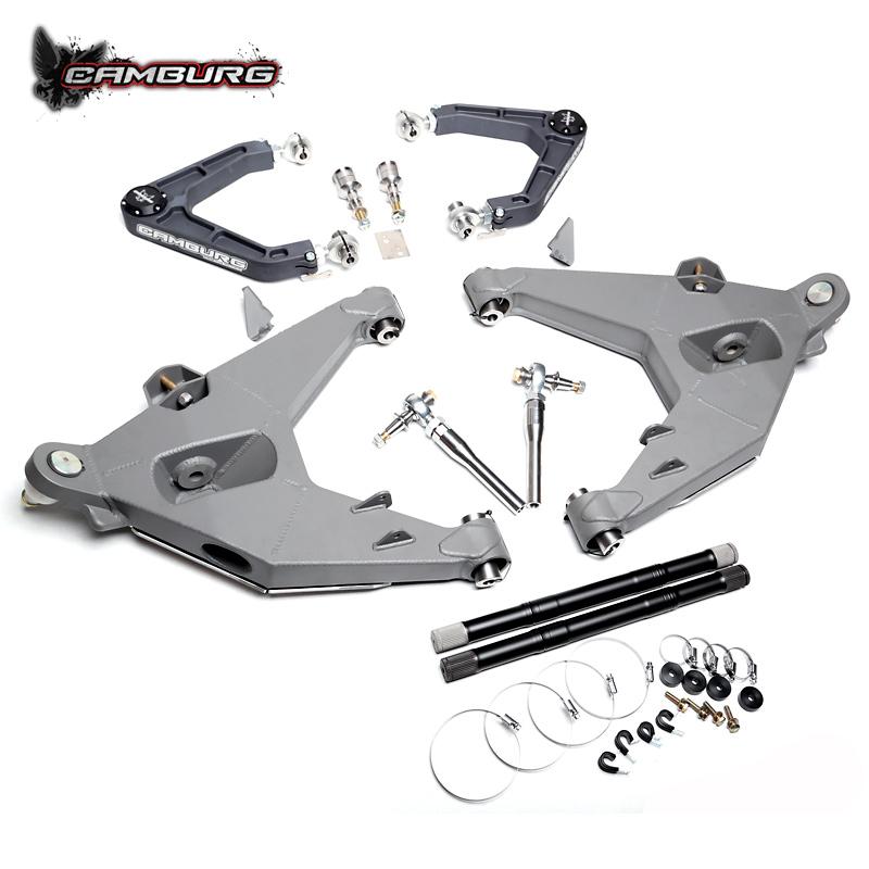 '17-20 Ford Raptor Camburg Performance Long Travel Kit Display of Included Parts