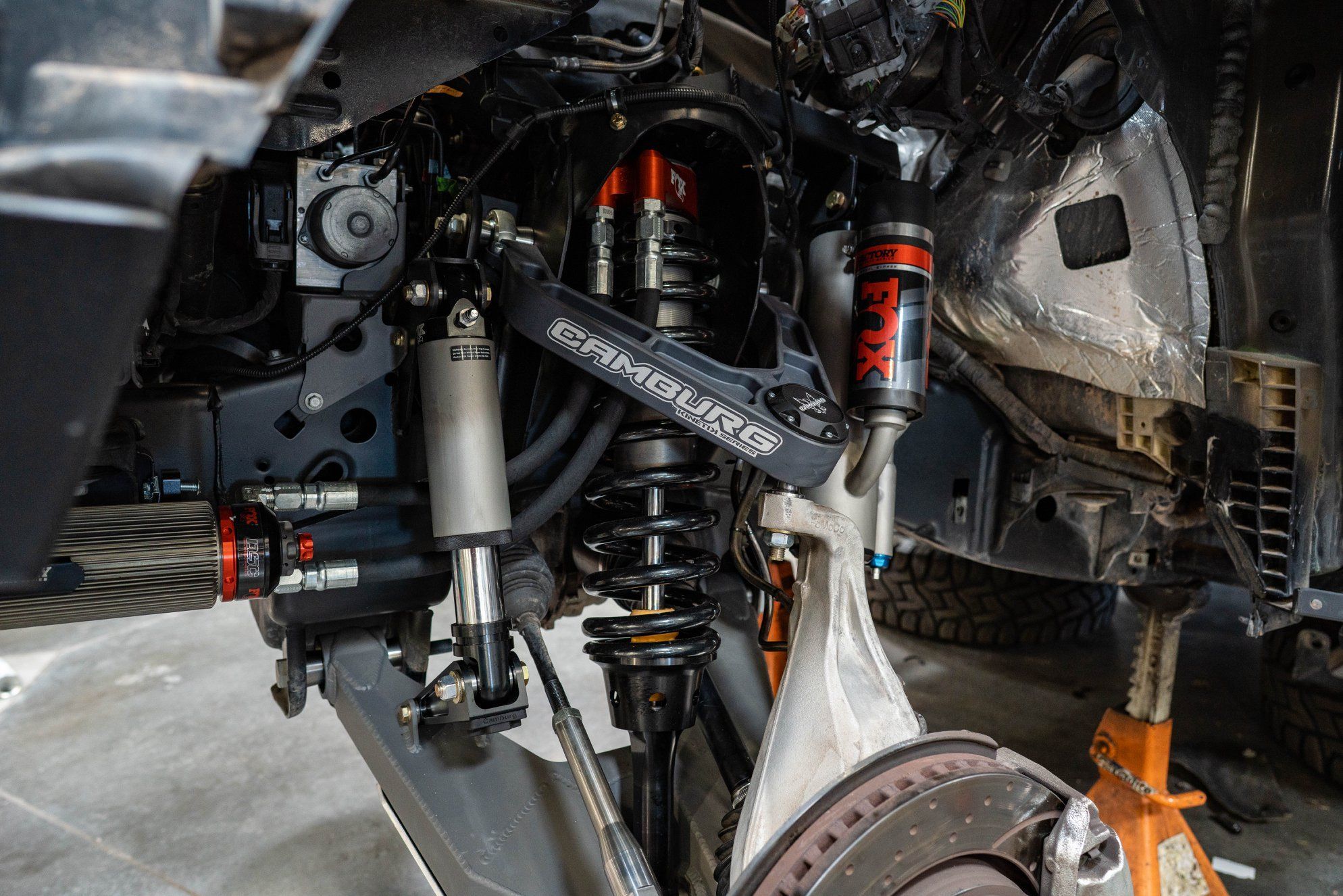 '17-20 Ford Raptor Camburg Performance Long Travel Kit Close-up Display on Vehicle