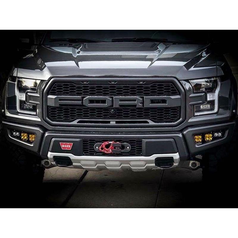 '17-20 Ford Raptor Fog Pocket Kit Lighting Baja Designs Display on Vehicle (front view)
