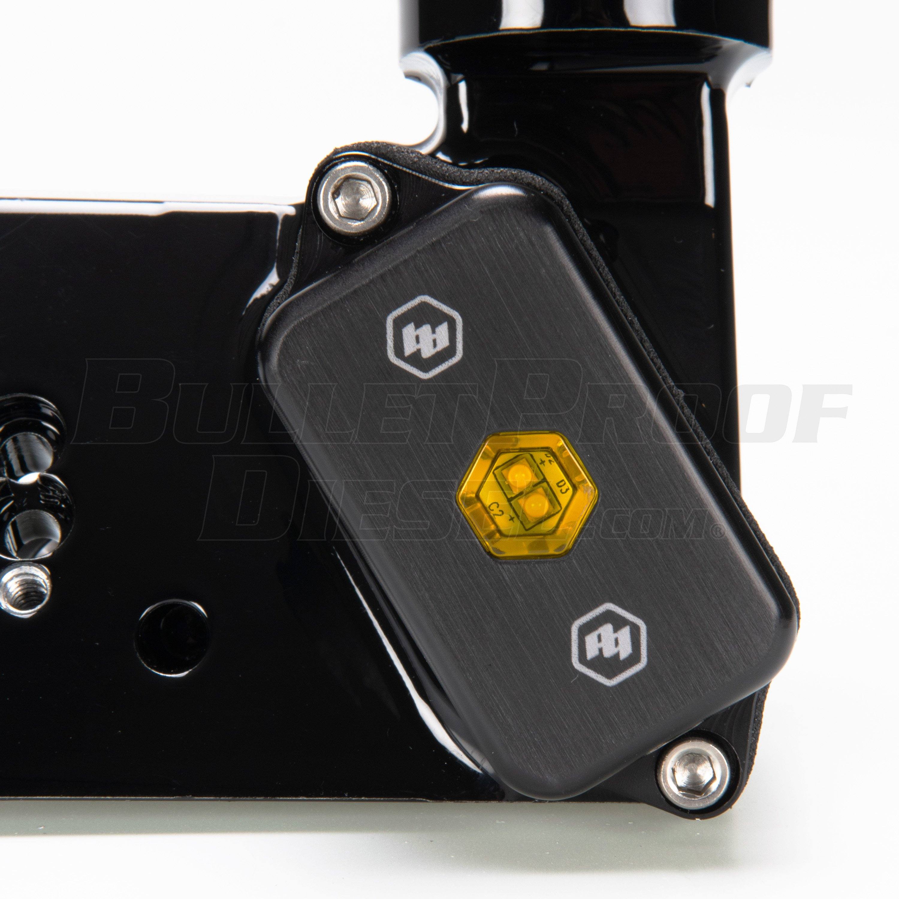 '17-24 Ford Raptor Third Brake Light Dual Antenna Mount w/ Baja Designs LED's Close-up Display