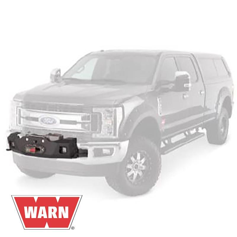 '17-22 Ford SuperDuty Gen III Trans4mer Series Winch Carrier Kit Warn Industries display