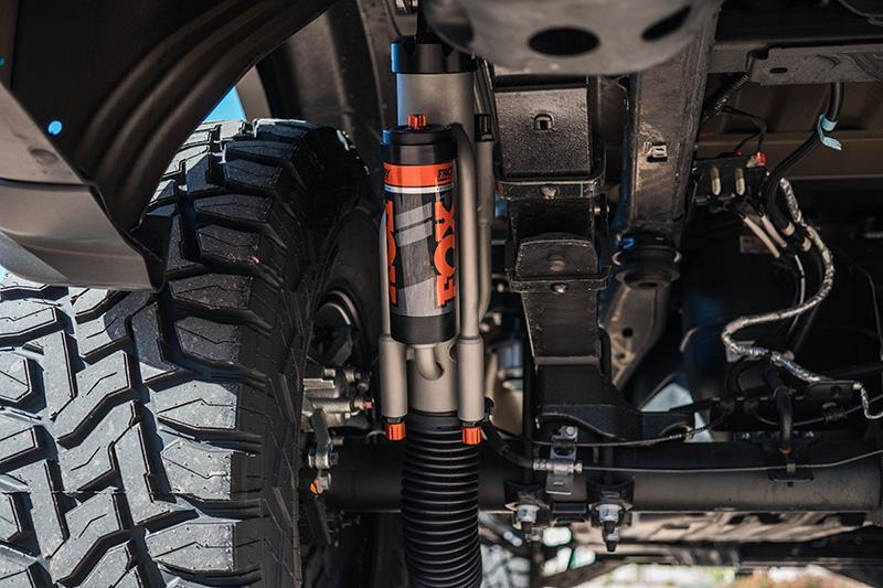 '17-18 Ford Raptor 3.0 Fox Factory Series Piggyback QAB Rear Shocks Display on Vehicle