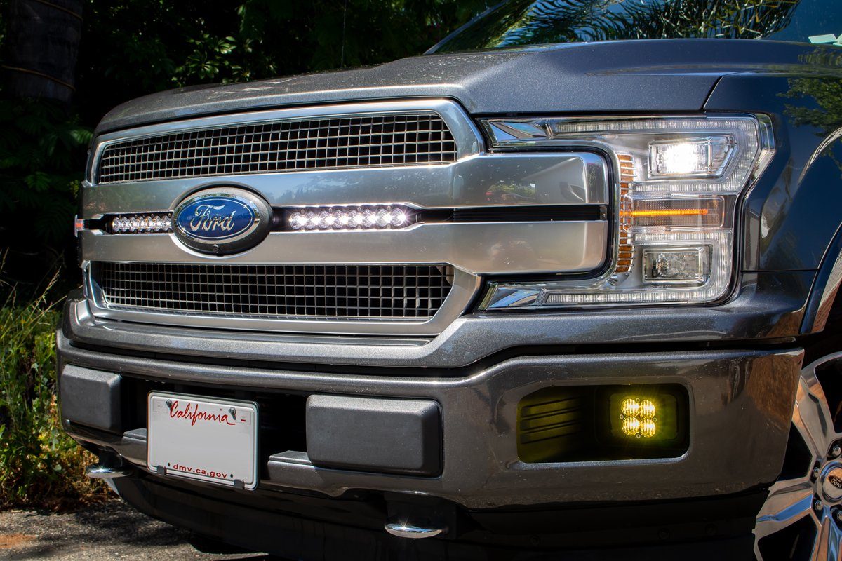 '18-20 Ford F150 Baja Designs Dual 10" S8 Series LED Light Bar Kit Lighting Baja Designs display on Vehicle