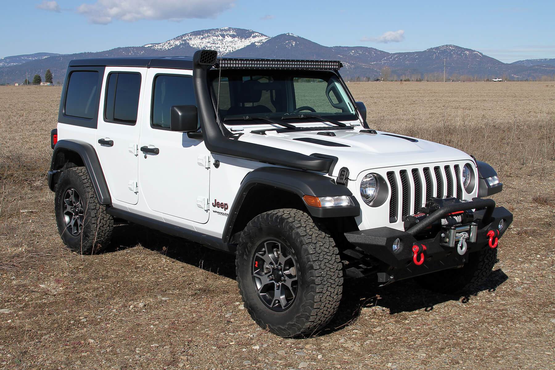 '18-20 Jeep JL 3.6L Delta Force Performance Air Intake Display on Vehicle