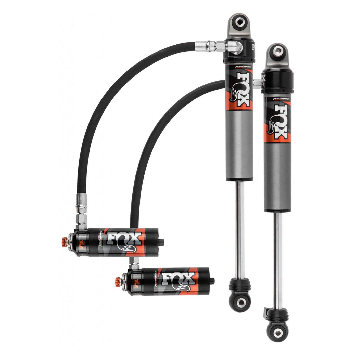'18-23 Jeep JL Performance Elite Series RR 2.5 Front Shocks display of included Parts
