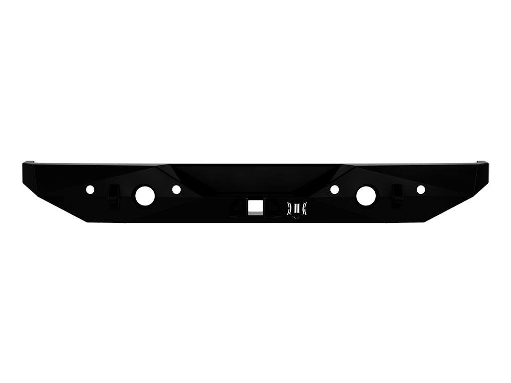 18-23 Jeep JL Pro Series II Rear Bumper w/ Hitch & Tabs Impact Series Off-Road Armor (front view)