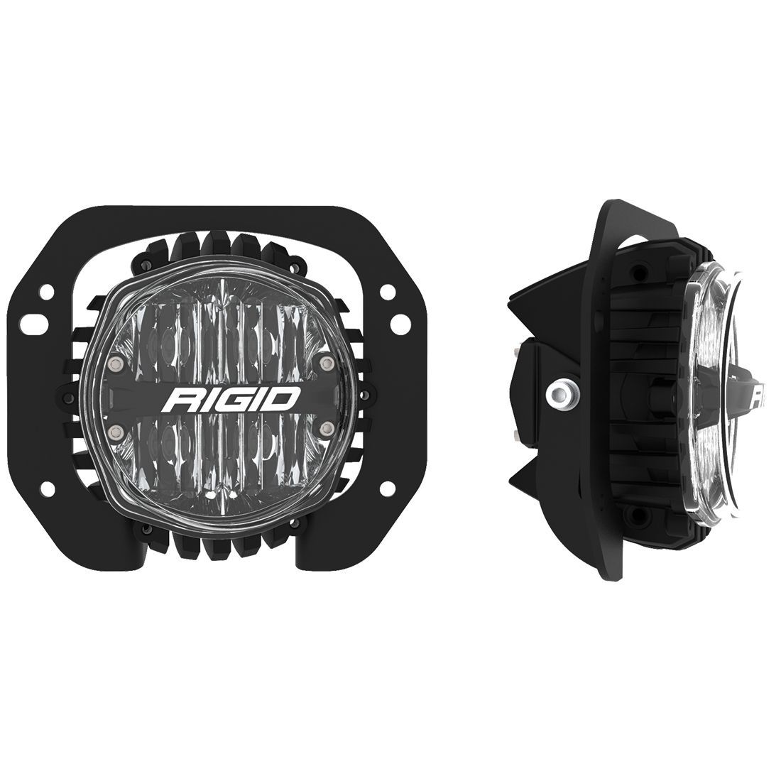 '18-23 Jeep JL Rubicon 1 PC Plastic Bumper 360 Series SAE Fog Light Kit Rigid Industries individual display