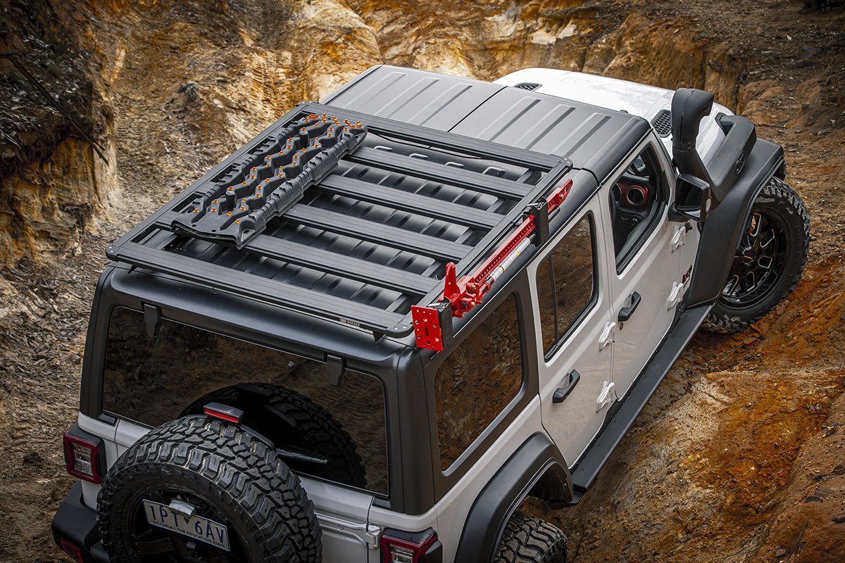 '18-23 Jeep Wrangler JL (4-Door) Base Roof Rack Kit ARB display on Vehicle (Top View)