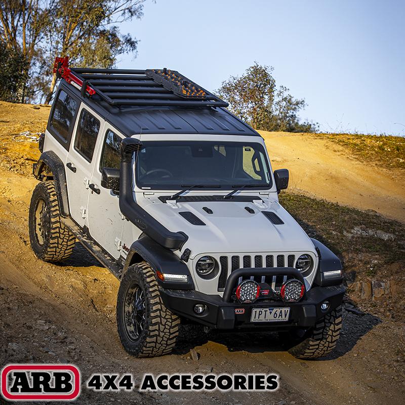 '18-23 Jeep Wrangler JL (4-Door) Base Roof Rack Kit ARB display on Vehicle