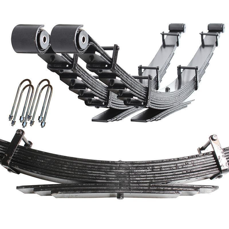 '19-24 Ram 3500 Carli Full Progressive Leaf Springs Display of Included Parts
