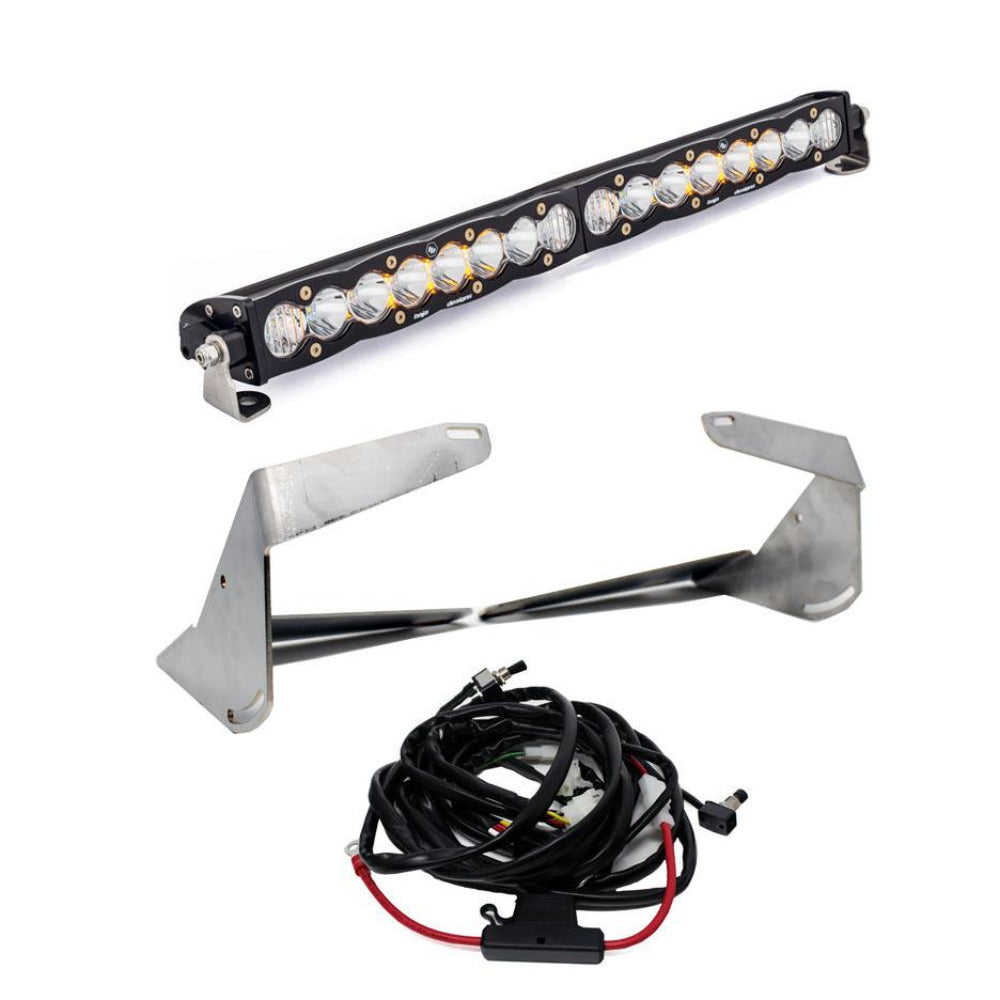 '19-22 Ram 2500/3500 20" S8 Bumper Kit Lighting Baja Designs Display of Included Parts