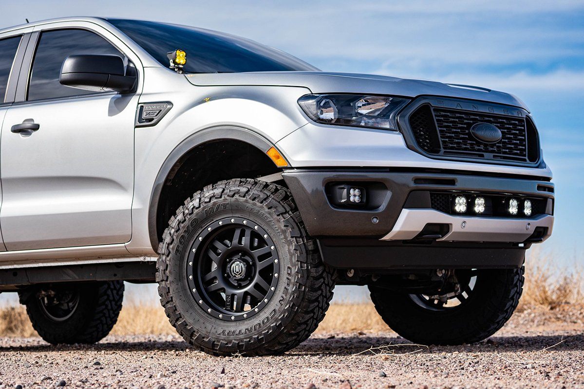 '19-22 Ford Ranger Grille Kit Lighting Baja Designs Sport display on Vehicle