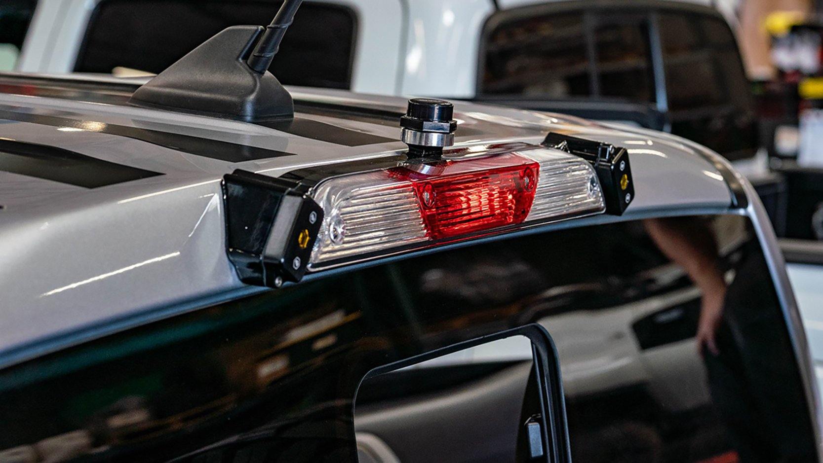 '19-24 Ford Ranger Third Brake Light Antenna Mount Display on vehicle