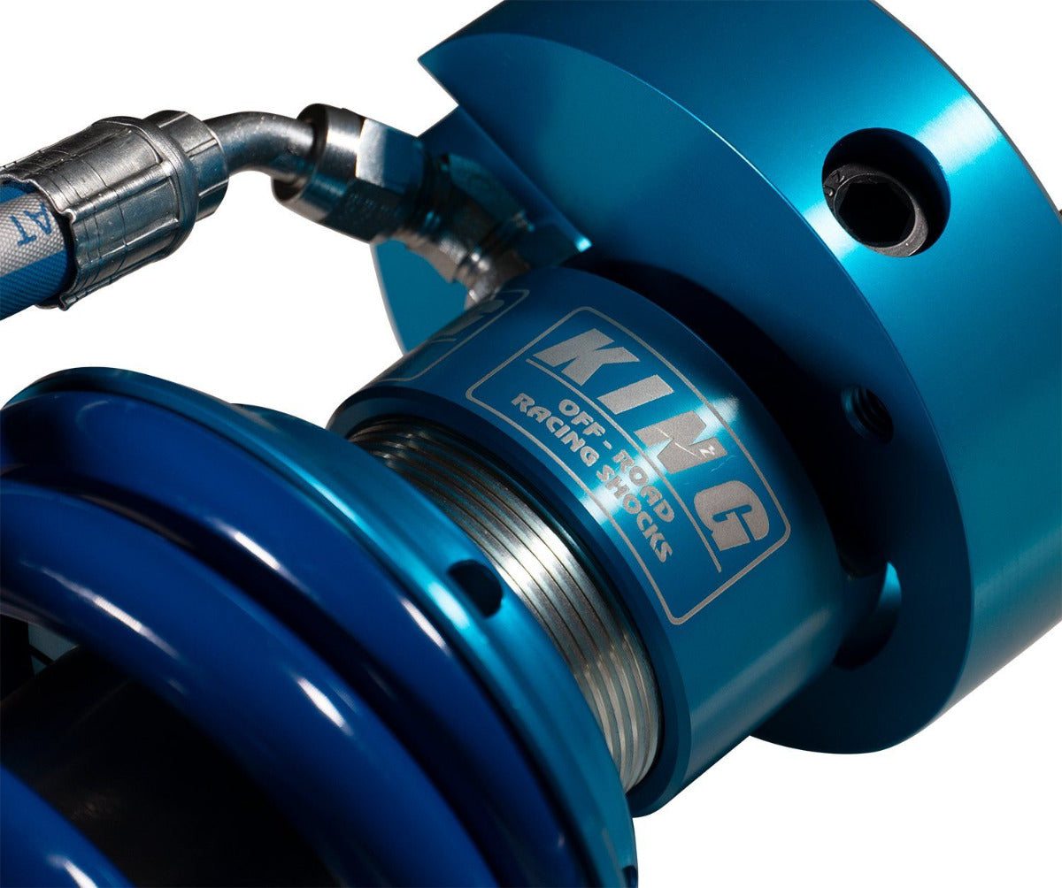 '19-24 Ram 1500 Rebel Carli 2.5 Performance Suspension System w/ Heavy Duty Rear Coil Springs Close-up display of Coilover