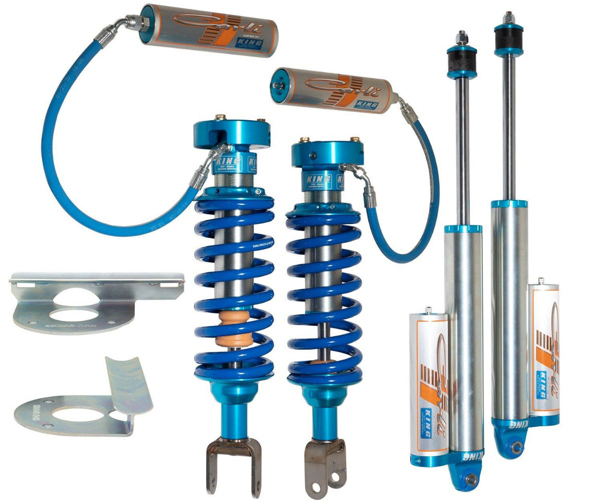 '19-24 Ram 1500 Rebel Carli 2.5 Performance Suspension System Display of included Shocks and coilovers