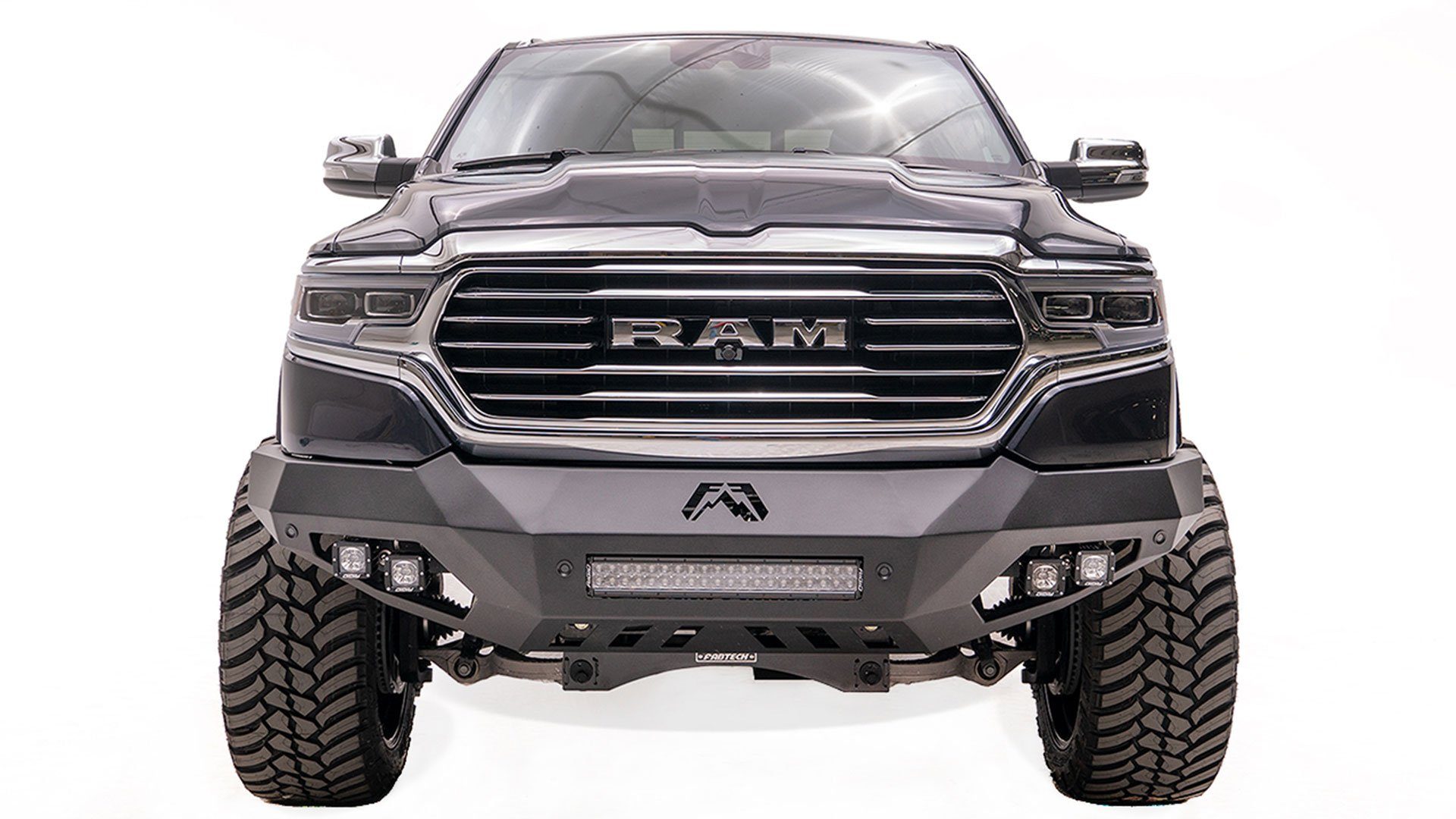 '19-22 Ram 1500 Vengeance Series Front Bumper Display on vehicle
