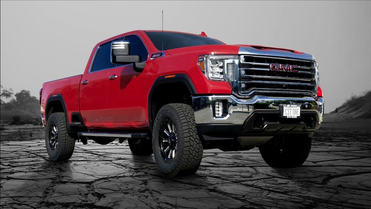 '20-23 Chevy/GMC 2500/3500 4WD 4" STL Suspension System Display on Vehicle