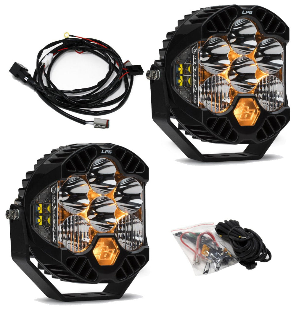 '20-22 Jeep JT Gladiator Rubicon Steel Bumper Kit Lighting Baja Designs Display of Included Parts