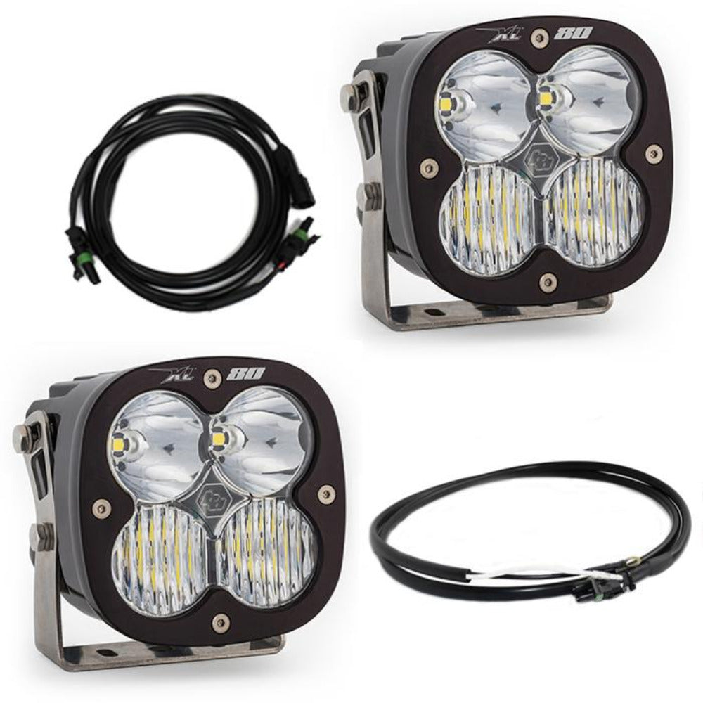 '20-22 Jeep JT Gladiator Rubicon Steel Bumper Kit Lighting Baja Designs Display of Included Parts