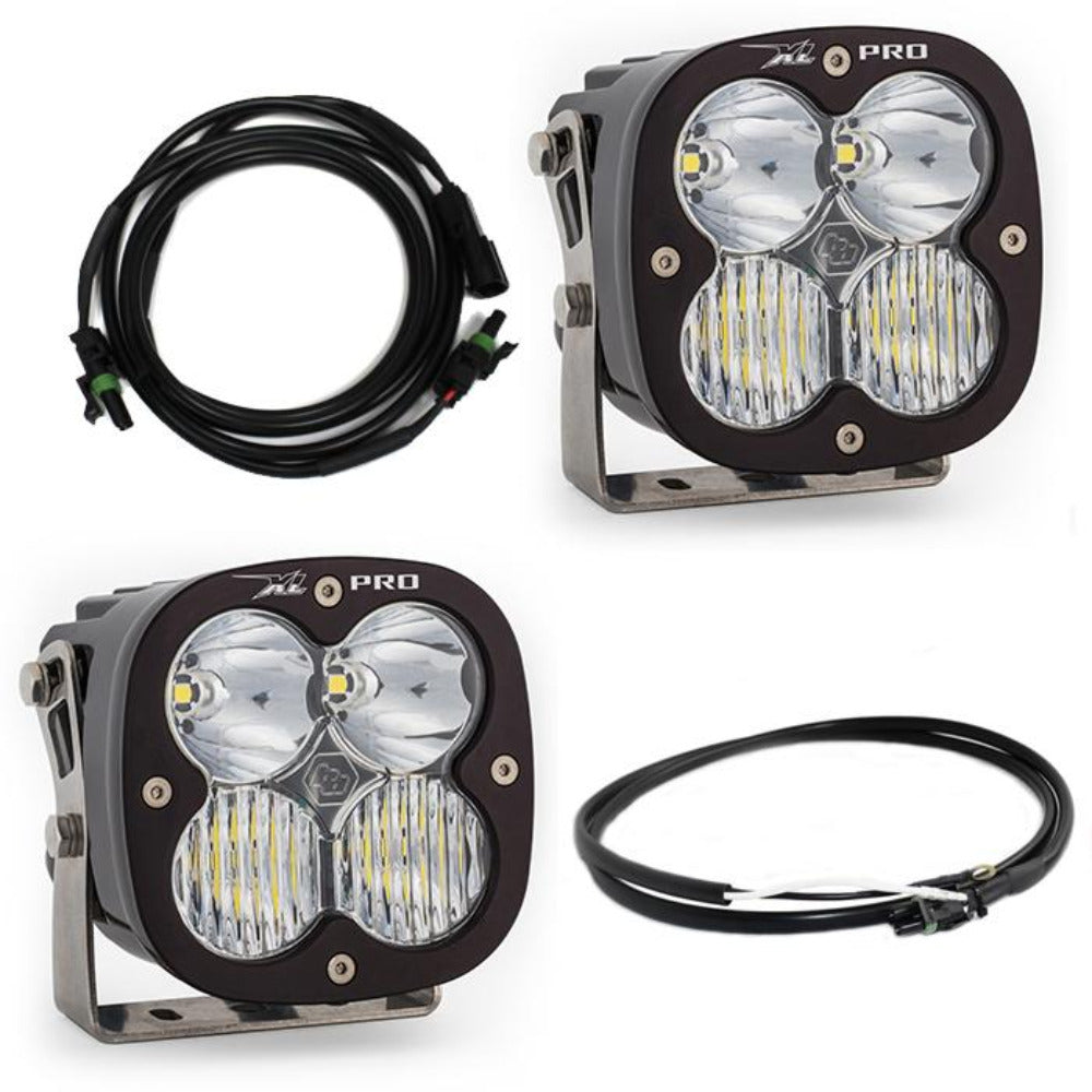 '20-22 Jeep JT Gladiator Rubicon Steel Bumper Kit Lighting Baja Designs Display of Included Parts