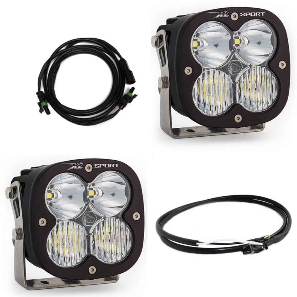 '20-22 Jeep JT Gladiator Rubicon Steel Bumper Kit Lighting Baja Designs Display of Included Parts