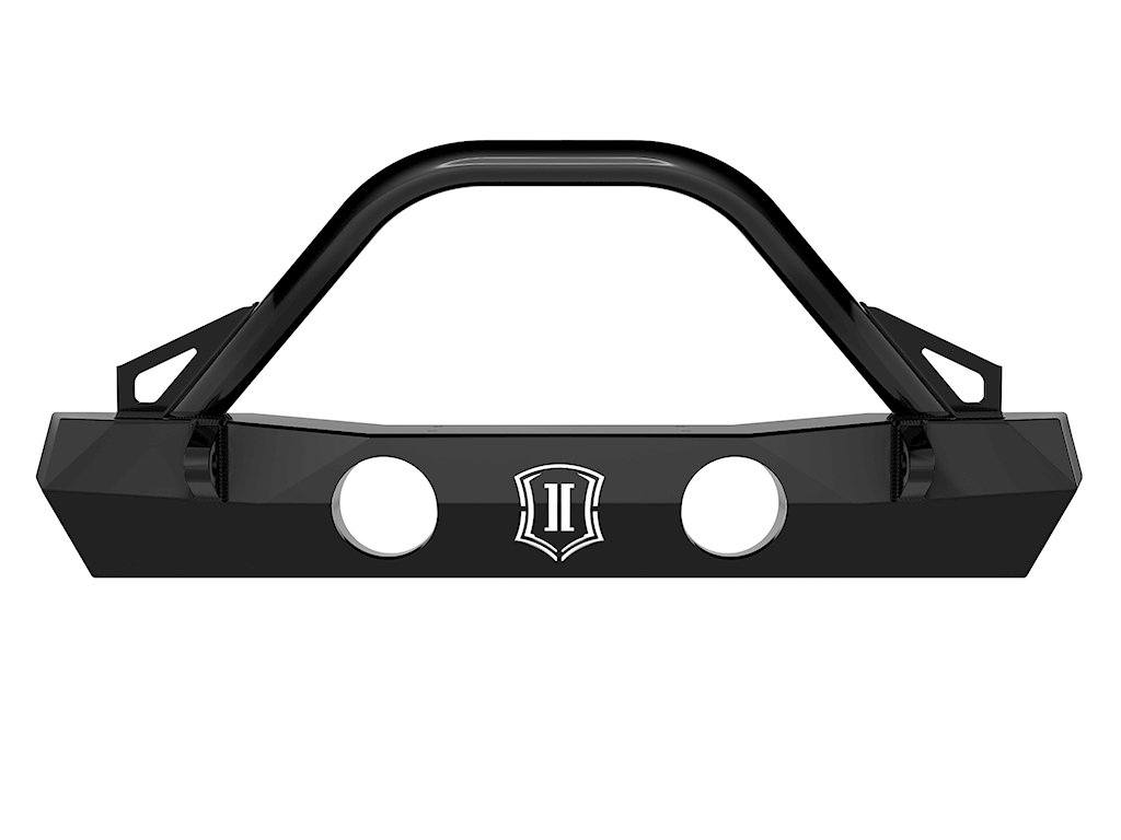 20-23 Jeep JT Front Bumper w/ Bars and Tabs Impact Series Off-Road Armor (front view)