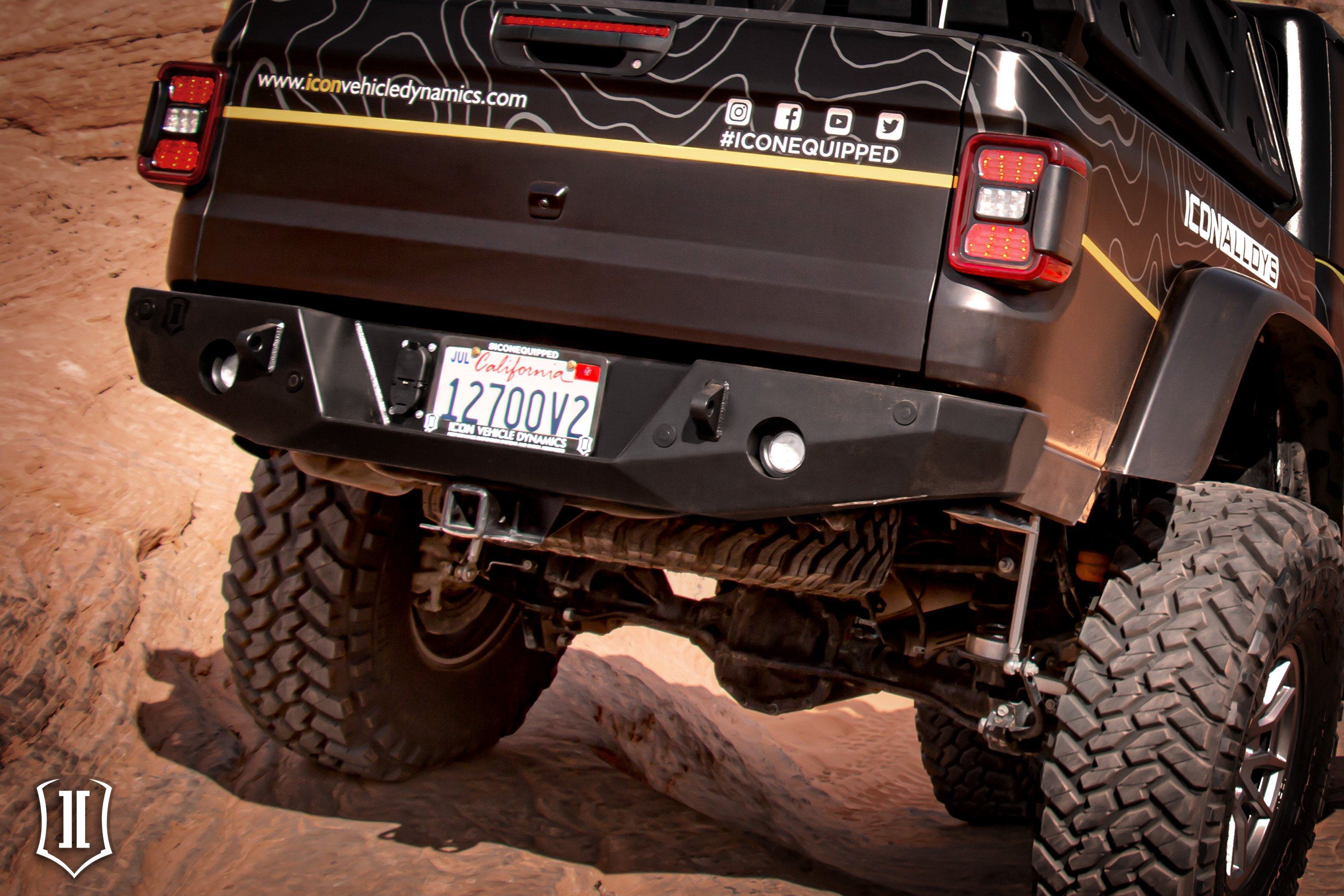 20-23 Jeep JT Pro Series Rear Bumper Impact Series Off-Road Armor display