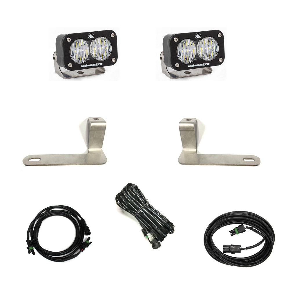 '21-22 Ram TRX Baja Designs S2 Sport Reverse Light Kit Lighting Baja Designs Display of Included Parts