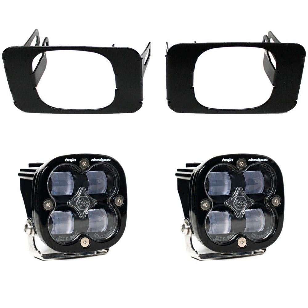 '17-22 Ford F250/350 SAE Fog Light Kit Lighting Baja Designs Display of Included Parts