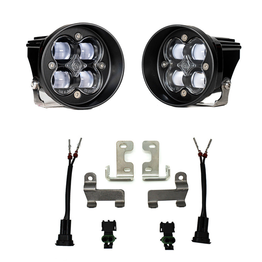 Toyota Tacoma/Tundra/4Runner Squadron Sport Fog Pocket Kit Lighting Baja Designs Clear Display of Included Parts