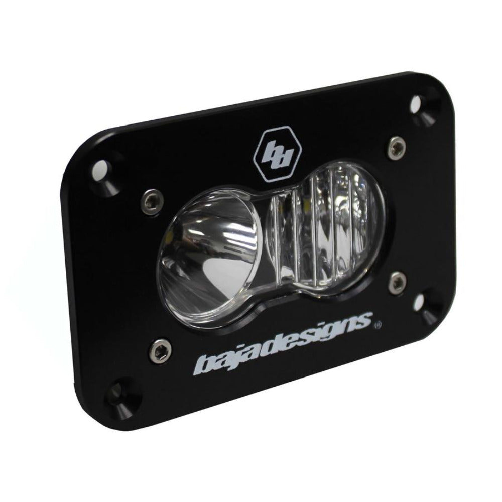 Baja Designs S2 Sport Flush Mount LED Light (Clear Lens) Driving Combo Display