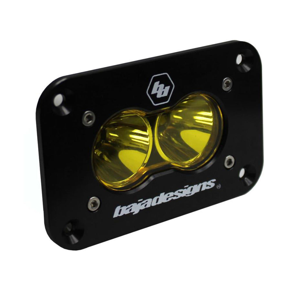 Baja Designs S2 Sport Flush Mount LED Light (Amber Lens) Spot Display