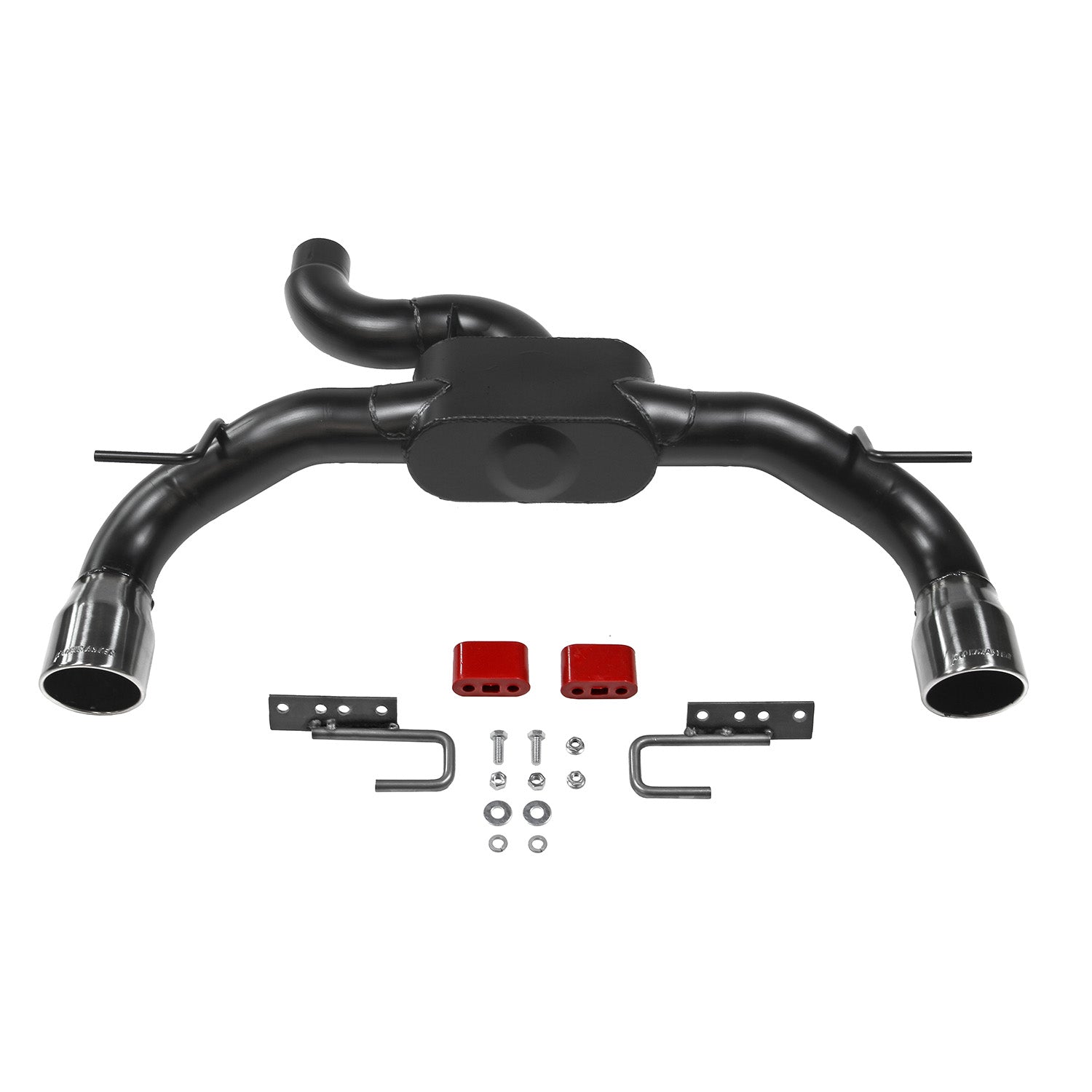 '21-23 Ford Bronco Flowmaster Outlaw Axle-Back Dual Exit Exhaust System Display of Included Parts