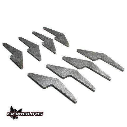 '98-12 Ford Ranger XLT Camburg Frame Gusset Kit Display of Included Parts