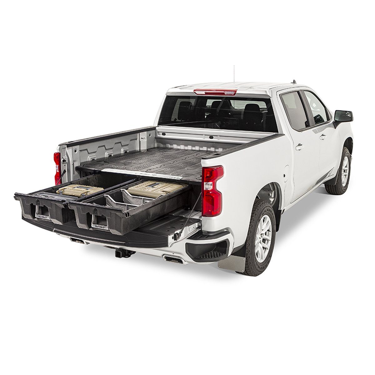 '99-18 Chevy/GMC 1500 Truck Bed Storage System Display in vehicle