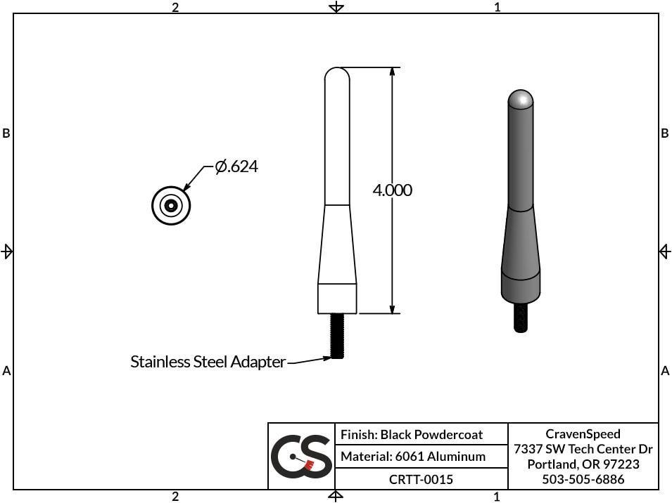 '99-21 Toyota Tundra Original Stubby Antenna Design and Measurements