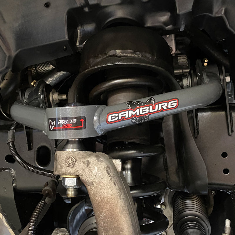 '09-21 Dodge Ram (DS) Camburg 1.25" Performance Uniball Upper Control Arms Close-up Display on vehicle